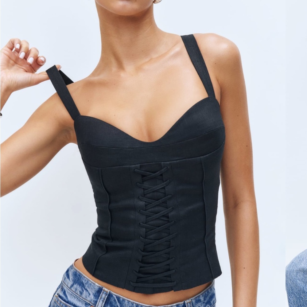 Reformation Gaia Linen Top size 4